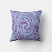 Coussin Balayage bleu violet Abstrait Motif élégant person (Verso)