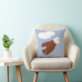Coussin Bald Eagle Whimsical Cartoon Art (Chaise)