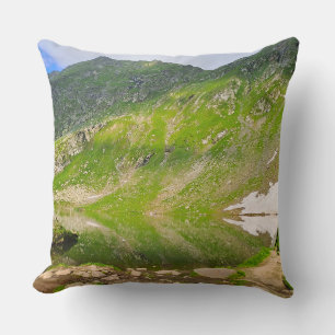 Coussin Balea Lake Mountain Slope – Romania Alpine Print