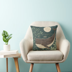 Coussin Baleine à boisseaux japonaise