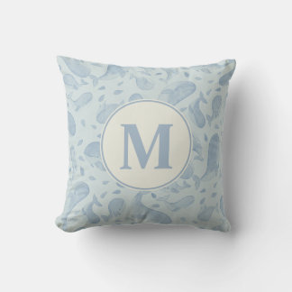 Coussin Baleine à l'aquarelle Paisley Nursery | Mo