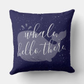 Coussin Baleine Bleue, Bonjour Il Y A Deux Tons D'Oreiller (Verso)