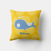 Coussin Baleine Bleue Mignonne Décoration de Chambre pour (Verso)