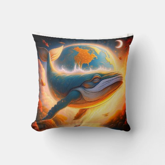 Coussin Baleine, je me demande (Recto)