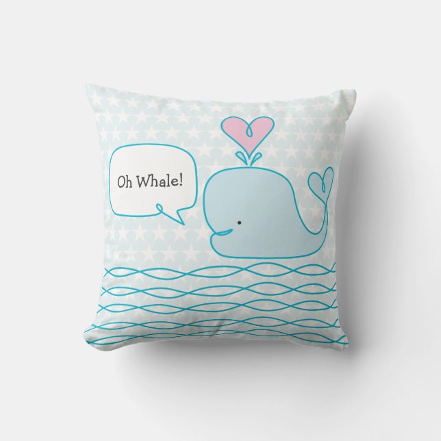 Coussin Baleine mignonne (Recto)