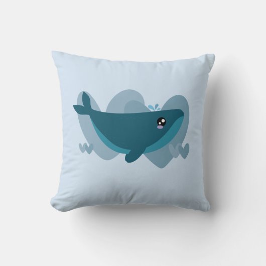 Coussin Baleine mignonne (Recto)