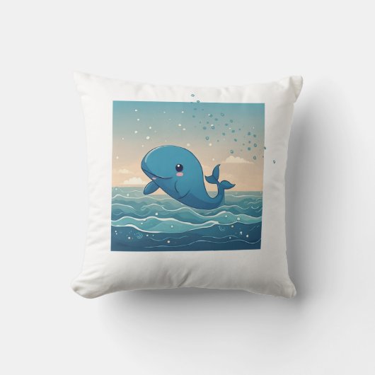 Coussin Baleine mignonne (Recto)