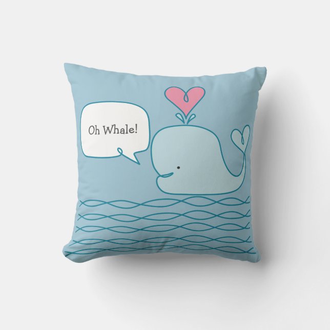 Coussin Baleine mignonne (Recto)