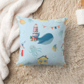 Coussin Baleine nautique (Couverture)
