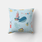 Coussin Baleine nautique (Verso)