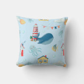 Coussin Baleine nautique (Recto)
