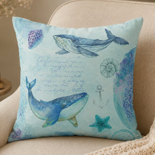 Coussin Baleine nautique