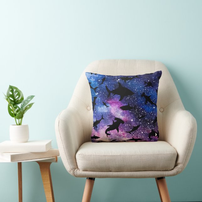 Coussin Baleines à mâchoires de requin modernes sous la ga (Chaise)