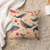 Coussin Baleines cosmiques flottantes (Couverture)