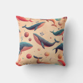 Coussin Baleines cosmiques flottantes (Recto)