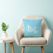 Coussin Baleines et vagues (Chaise)