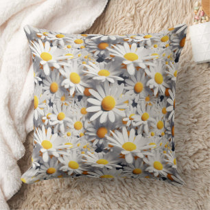 Coussin Balises 3d blanc et jaune