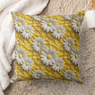Coussin Balises 3d blanc et jaune