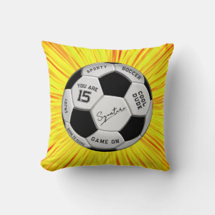 Coussin Balle de Football Personnalisée Anniversaire Âge