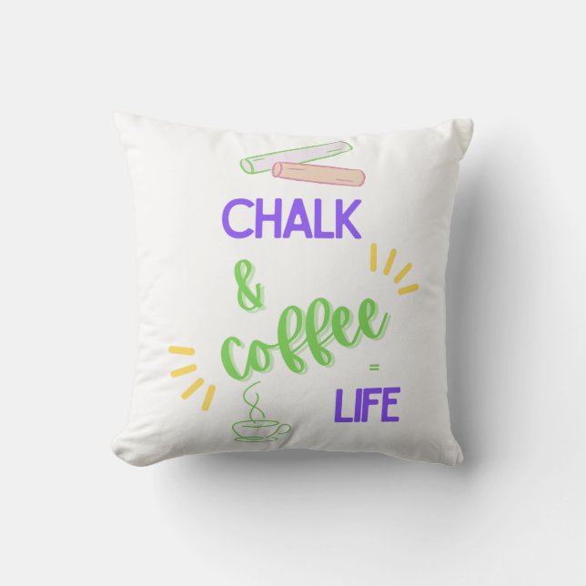 Coussin Balle et café = Vie (Recto)