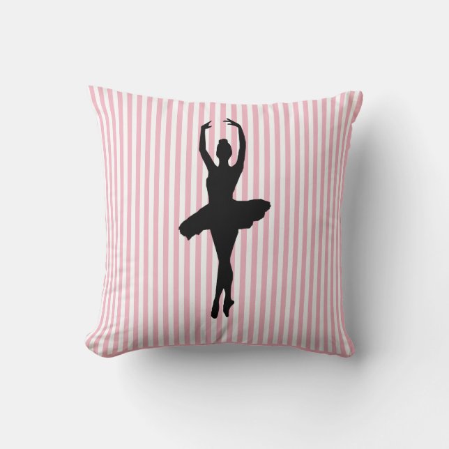Coussin Ballerina Ballet Dancer Stripe Jeu d'oreiller (Recto)