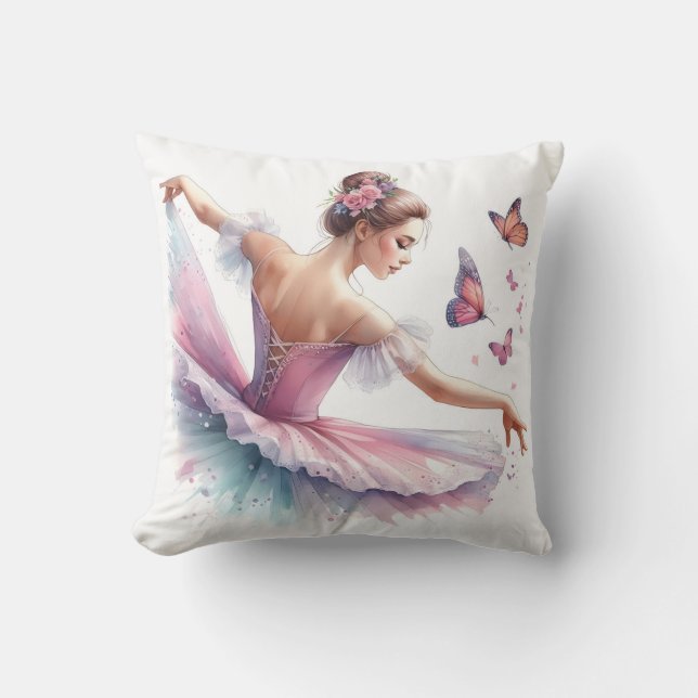 Coussin ballerina butterflies (Recto)