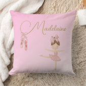 Coussin Ballerina Jolie fille rose moderne (Couverture)