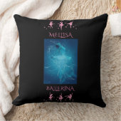 Coussin Ballerina polyester jetez l'oreiller avec nom pers (Couverture)