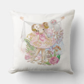 Coussin Ballerina Whimsical Birds Nom Florals (Recto)