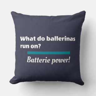 Coussin Ballerinas Ballet Dance Plaisanterie Batterie