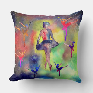 Coussin Ballerinas parmi les étoiles