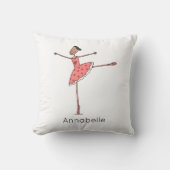 Coussin Ballerine Ballet Danseuse Personnalisée (Recto)