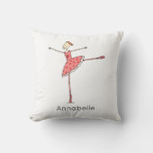 Coussin Ballerine sur mesure Danseuse de ballet (Recto)