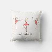 Coussin Ballerine sur mesure Danseuse de ballet (Recto)
