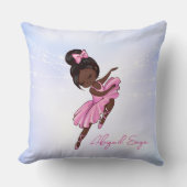 Coussin Ballet Afro-Américain Personnalisé (Recto)