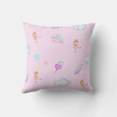 Coussin Ballet magique rainbow dégradé enfant fête d'anniv (Verso)