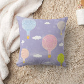 Coussin Balloirs à air chaud Pastel Purple Rose Peach (Couverture)