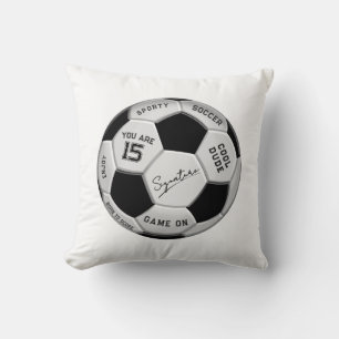 Coussin Ballon de Football Personnalisé Anniversaire Âg