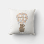 Coussin Ballons à Air Chaud Ourson Mignon Monogramme Unise (Recto)