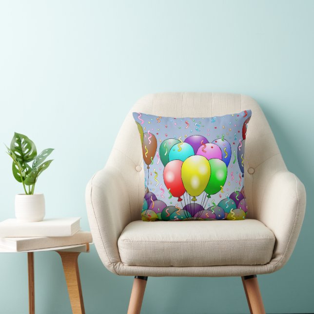 Coussin Ballons de fête colorés (Chaise)