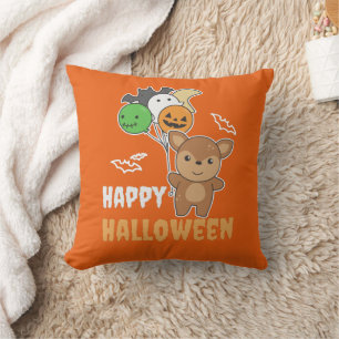 Coussin Ballons d'Halloween cerf Enfants mignons Animaux