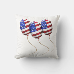 Coussin Ballons Drapeau Américain Patriotique