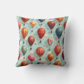 Coussin ballons flottant dans le ciel (Verso)