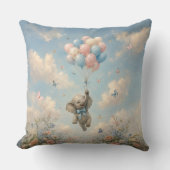 Coussin Ballons flottants éléphant bébé (Recto)