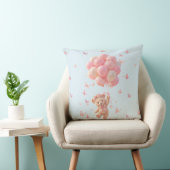 Coussin Ballons Papillons Ours en peluche (Chaise)