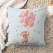 Coussin Ballons Papillons Ours en peluche (Couverture)
