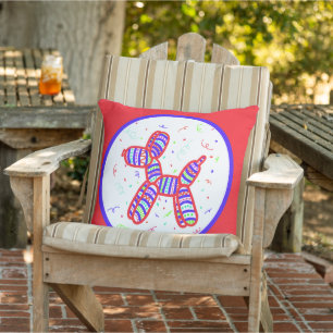 Coussin Balloon Chien Party