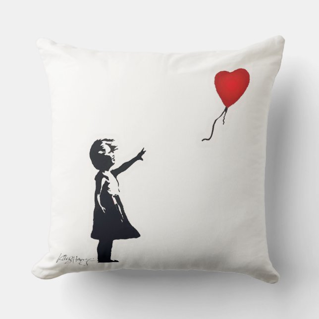 Coussin Balloon Girl  (Recto)