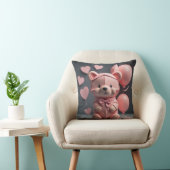 Coussin Ballotte à ours rose (Chaise)