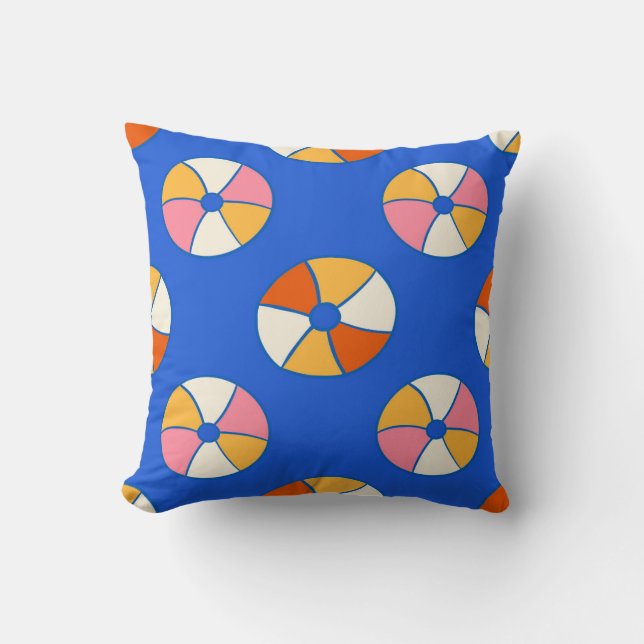Coussin Balls De Plage Vibrants (Recto)